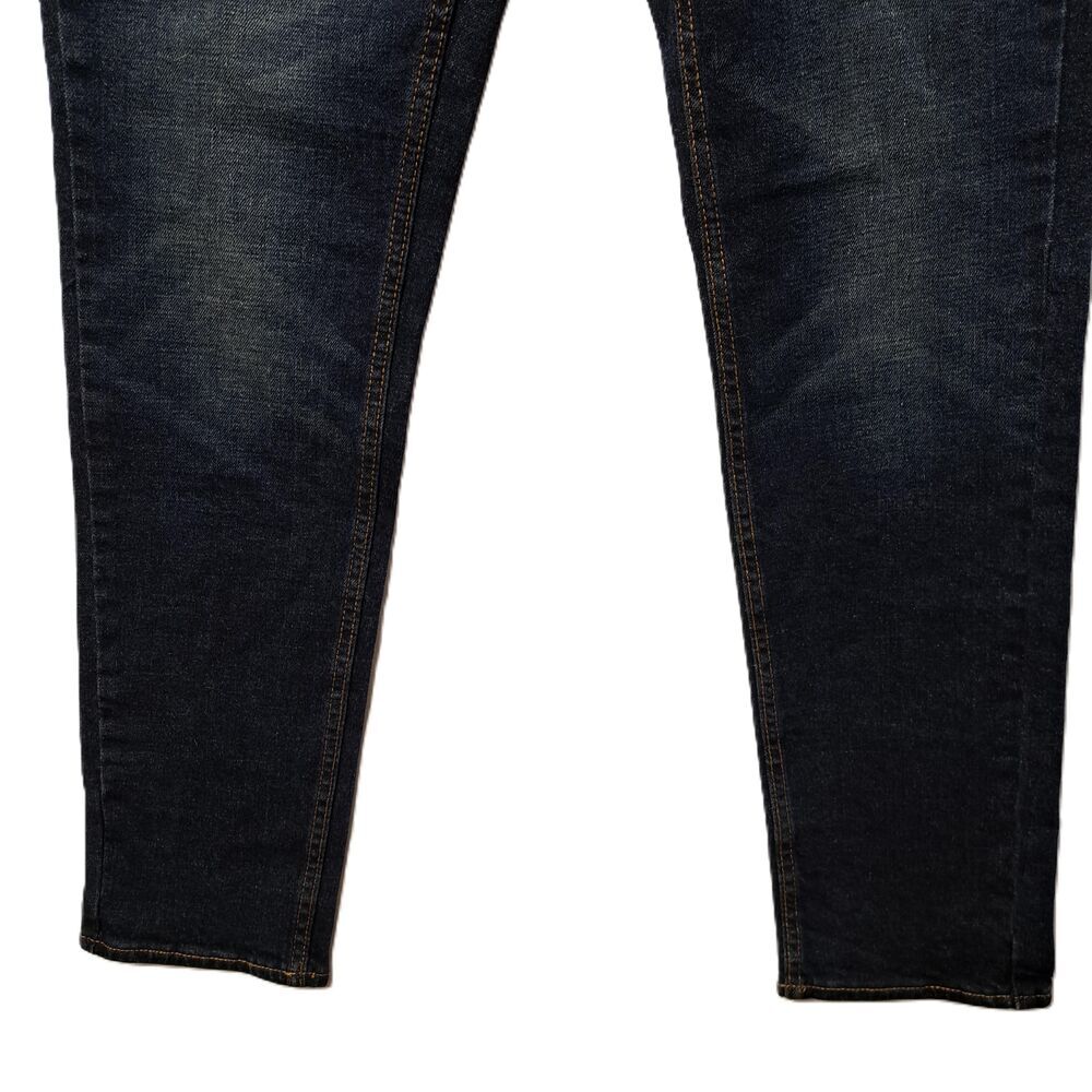 Old Navy Mens Dark Wash 5-Pocket Slim Fit Denim Blue Jeans 28x30 - Picture 4 of 8